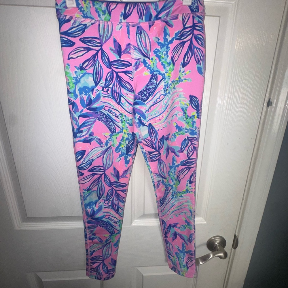 Lilly Pulitzer Colorful Leaf Print Leggings